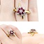 Ring .50ctw Round Diamonds .50ctw Ruby 18ky sz6 225010155