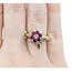 Ring .50ctw Round Diamonds .50ctw Ruby 18ky sz6 225010155