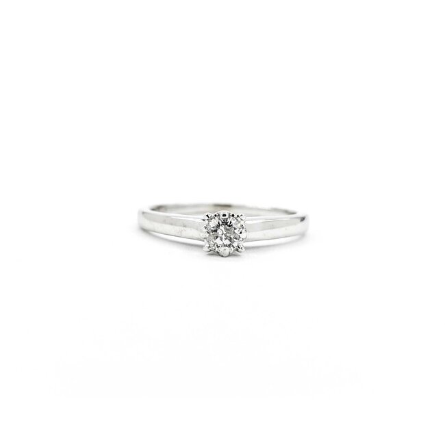Ring Solitaire Engagement .20ct Round Diamond 10kw sz5.75 225010303