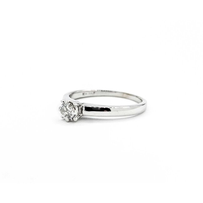 Ring Solitaire Engagement .20ct Round Diamond 10kw sz5.75 225010303