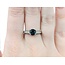 Ring .75ctw Round Diamonds 1.22ct Montana Sapphire 18kw sz7 124030236