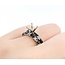 Ring Set Engagement Semi Mount .38ctw Round Diamond 1.25ctw Sapphire Platinum sz5.5 224110312