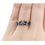 Ring Set Engagement Semi Mount .38ctw Round Diamond 1.25ctw Sapphire Platinum sz5.5 224110312