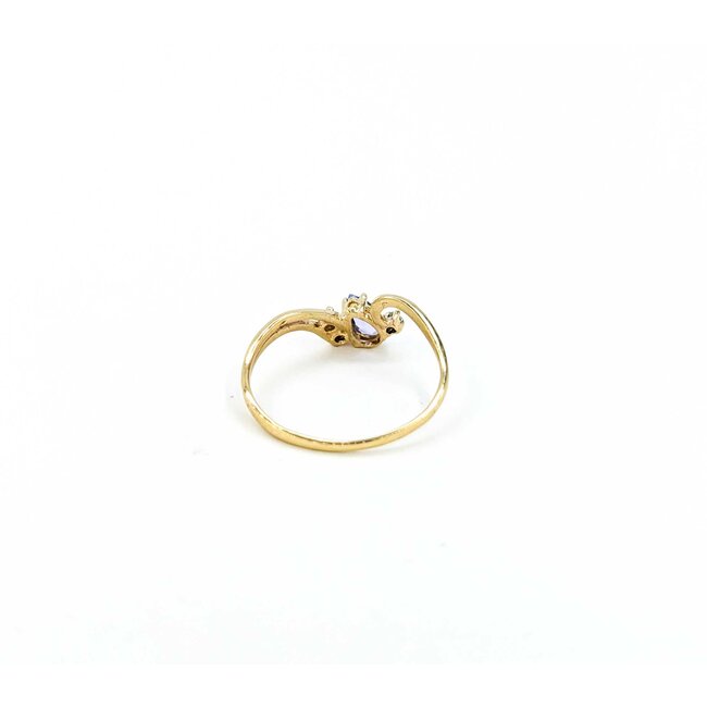 Ring .01ctw Round Diamonds .20ct Tanzanite 10ky sz5.75 225010158