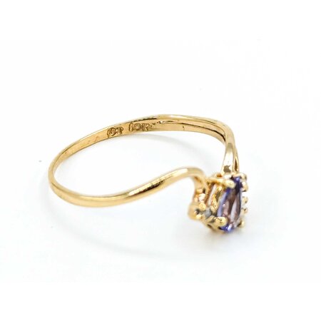Ring .01ctw Round Diamonds .20ct Tanzanite 10ky sz5.75 225010158