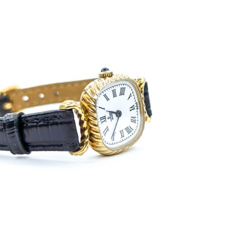 Watch Concord 21mm 14ky Leather Strap Watch Only 225016600