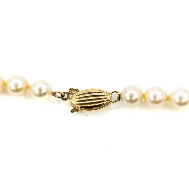 Necklace Strand 5.5mm Akoya Pearls 14ky 25" mm 225012253