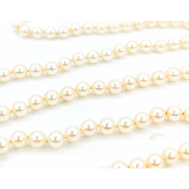 Necklace Strand 5.5mm Akoya Pearls 14ky 25" mm 225012253