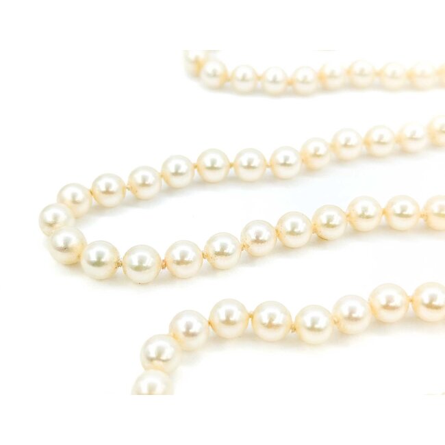 Necklace Strand 5.5mm Akoya Pearls 14ky 25" mm 225012253