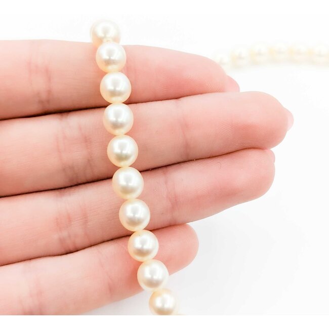 Necklace Strand 6.75mm Akoya Pearls 14kw 15" mm 225012252