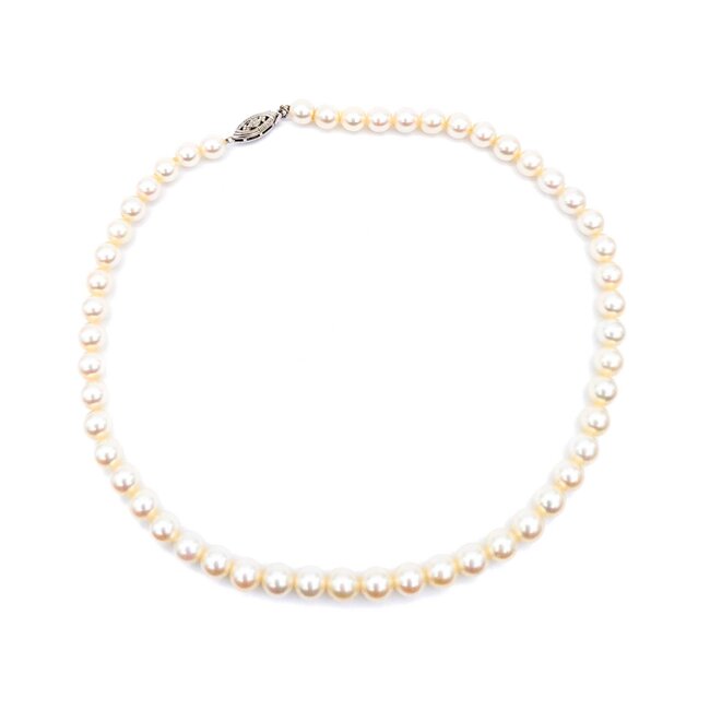 Necklace Strand 6.75mm Akoya Pearls 14kw 15" mm 225012252