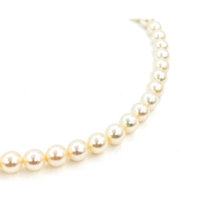 Necklace Strand 6.75mm Akoya Pearls 14kw 15" mm 225012252