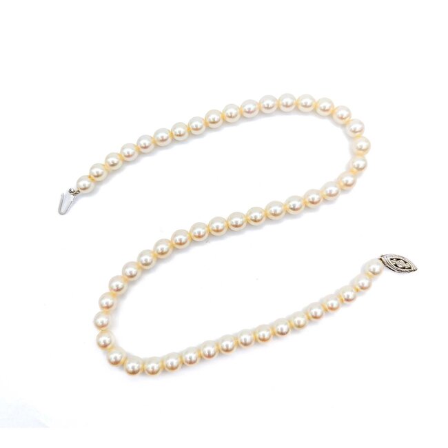 Necklace Strand 6.75mm Akoya Pearls 14kw 15" mm 225012252