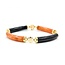 Bracelet 7mm Tube Red Jade/Onyx 14ky 4 Section 7.5" 7mm 225013254