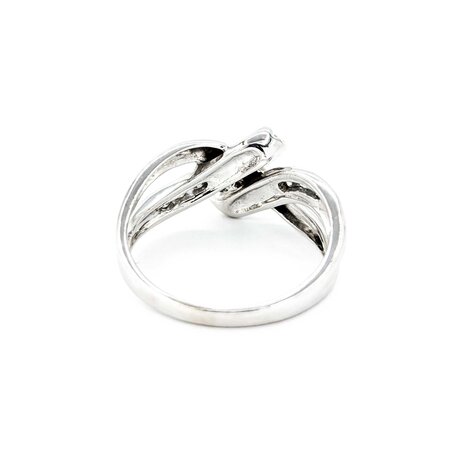 Ring Twist .25ctw Round Diamonds Milgrain 14kw sz7 225010006