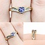 Ring .015ctw Single Cut Diamonds .30ctw Tanzanite 14ky sz7.5 225010162