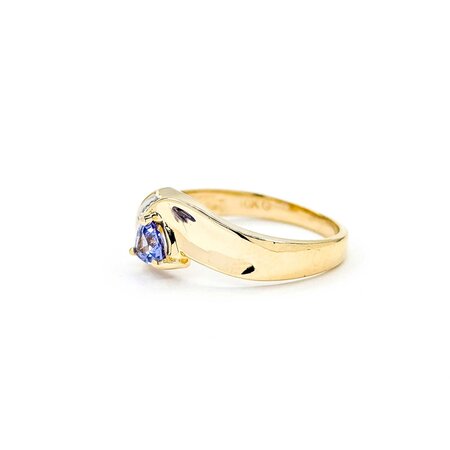 Ring .005ctw Single Cut Diamonds .30ct Tanzanite 10ky sz7 225010163