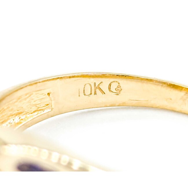 Ring .005ctw Single Cut Diamonds .30ct Tanzanite 10ky sz7 225010163