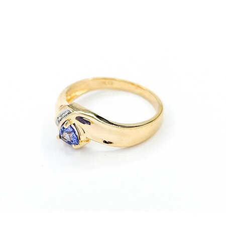 Ring .005ctw Single Cut Diamonds .30ct Tanzanite 10ky sz7 225010163