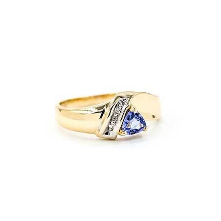 Ring .005ctw Single Cut Diamonds .30ct Tanzanite 10ky sz7 225010163