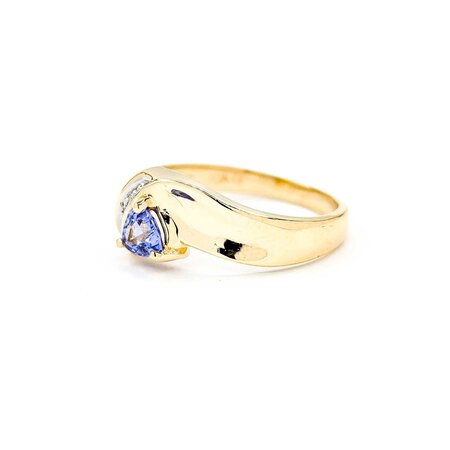 Ring .005ctw Single Cut Diamonds .30ct Tanzanite 10ky sz7 225010163
