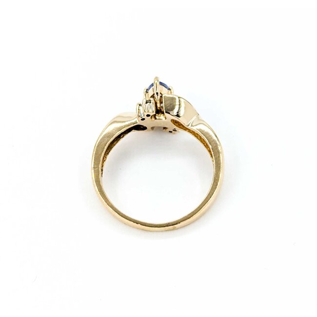 Ring .02ctw Single Cut Diamonds .45ct Tanzanite 10ky sz7.5 225010161