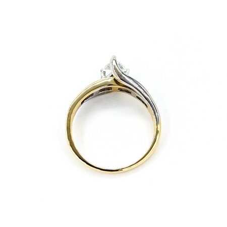 Ring Engagement .37ct Triangle Diamond .50ctw Diamonds 14ktt sz9 225010304
