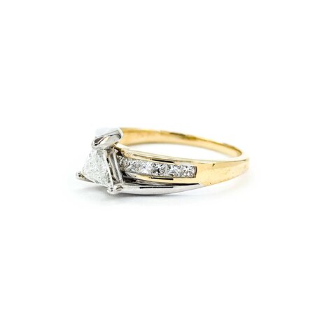 Ring Engagement .37ct Triangle Diamond .50ctw Diamonds 14ktt sz9 225010304