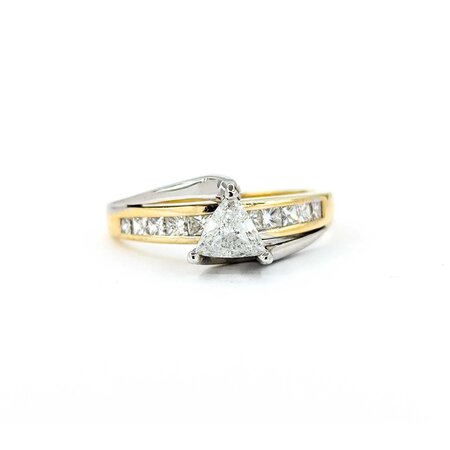 Ring Engagement .37ct Triangle Diamond .50ctw Diamonds 14ktt sz9 225010304