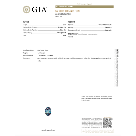 Ring Halo  .30ctw Round Diamonds 1.10ct GIA Australian Sapphire  14kw sz6.5 224040160