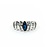 Ring .30ctw Round/Baguette Diamonds .78ct Sapphire 10kw sz9 225010165