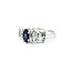 Ring .30ctw Round/Baguette Diamonds .78ct Sapphire 10kw sz9 225010165
