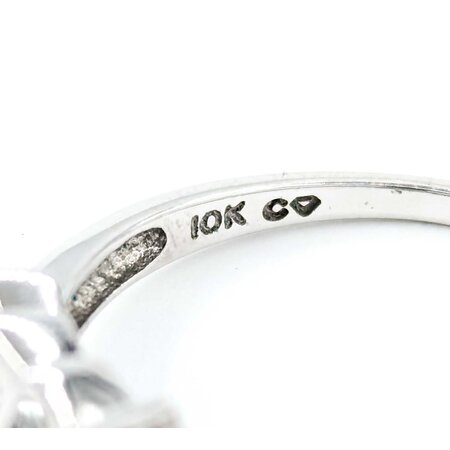 Ring .30ctw Round/Baguette Diamonds .78ct Sapphire 10kw sz9 225010165
