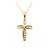 Pendant Cross W/Chain .33ctw Baguettes Diamonds 28x14.5mm 10ky 18" 225011006