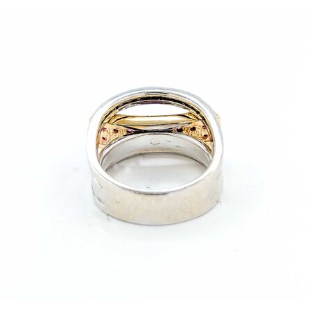Ring .30ctw Round Diamonds .36ctw Ruby 14ktt sz13.1 225010182
