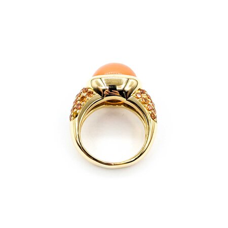 Ring Roberto Coin Pave 6.89ct Moonstone 1.62ctw Citrine18ky sz6 225010173