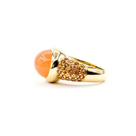 Ring Roberto Coin Pave 6.89ct Moonstone 1.62ctw Citrine18ky sz6 225010173
