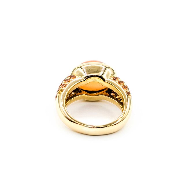 Ring Roberto Coin Pave 6.89ct Moonstone 1.62ctw Citrine18ky sz6 225010173