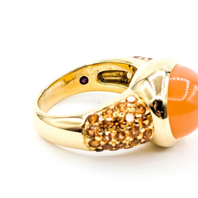 Ring Roberto Coin Pave 6.89ct Moonstone 1.62ctw Citrine18ky sz6 225010173