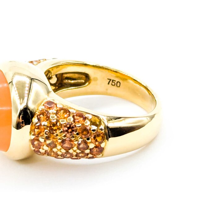 Ring Roberto Coin Pave 6.89ct Moonstone 1.62ctw Citrine18ky sz6 225010173