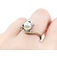 Ring .02ctw Single Cut Diamonds 6.5mm Akoya Pearl 14kw sz7.5 225010178