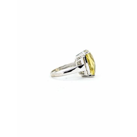 Ring Scroll .32ctw Round Diamonds 9.5ct Quartz 10kw sz7 225010174