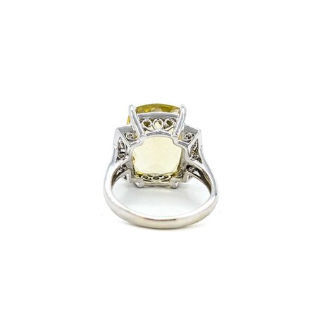 Ring Scroll .32ctw Round Diamonds 9.5ct Quartz 10kw sz7 225010174