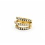 Ring 3 Row 1.50ctw Round Diamonds 15.5mm 18ky sz6.5 225010023