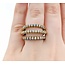 Ring 3 Row 1.50ctw Round Diamonds 15.5mm 18ky sz6.5 225010023