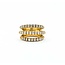 Ring 3 Row 1.50ctw Round Diamonds 15.5mm 18ky sz6.5 225010023