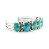  Bracelet Navajo Turquoise SS 7" 17.5mm 225013901