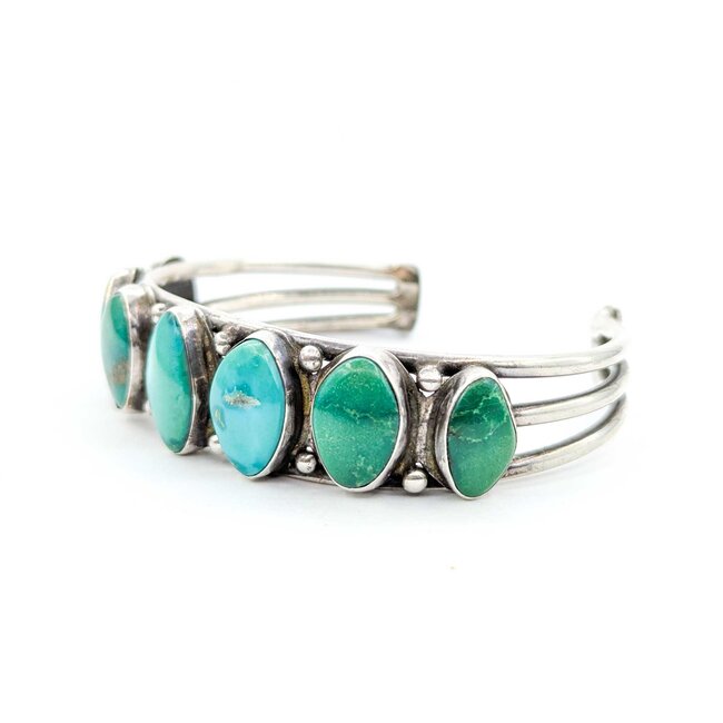 Bracelet Navajo Turquoise SS 7" 17.5mm 225013901