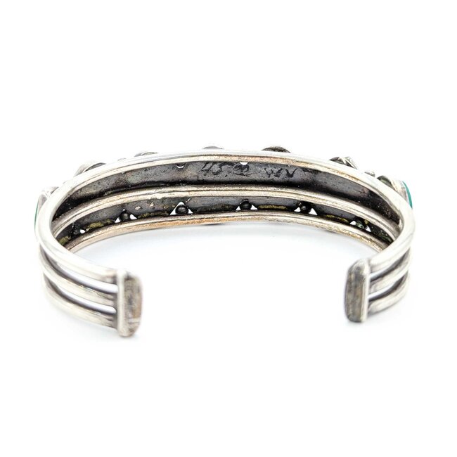 Bracelet Navajo Turquoise SS 7" 17.5mm 225013901