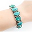 Bracelet Navajo Turquoise SS 7" 17.5mm 225013901